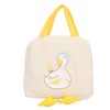 Lunch Bag Cartoon Duck Pattern Waterproof Zipper Closure Sturdy Handle