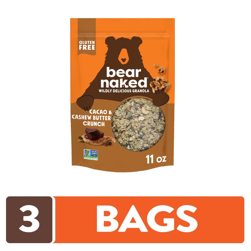 Bear Naked Granola Cereal, Whole Grain Granola, Breakfast Snacks, Cacao