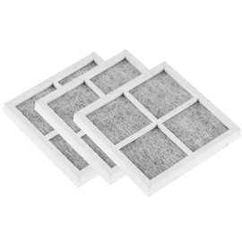 Watris Veiyi Fridge Freezer Filter, Pack of 3 Air Fresh Filter, 80 x 80 mm / 3.1 x 3.1 Inch Activated Carbon Air Filter, LG Fridge Parts Accessories for LG Lt120F Elite 469918 Fridge Freezer Cabinet