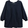 Watanosato Kurume Textile Zipper Tunic Kappo Garment, Made in Japan