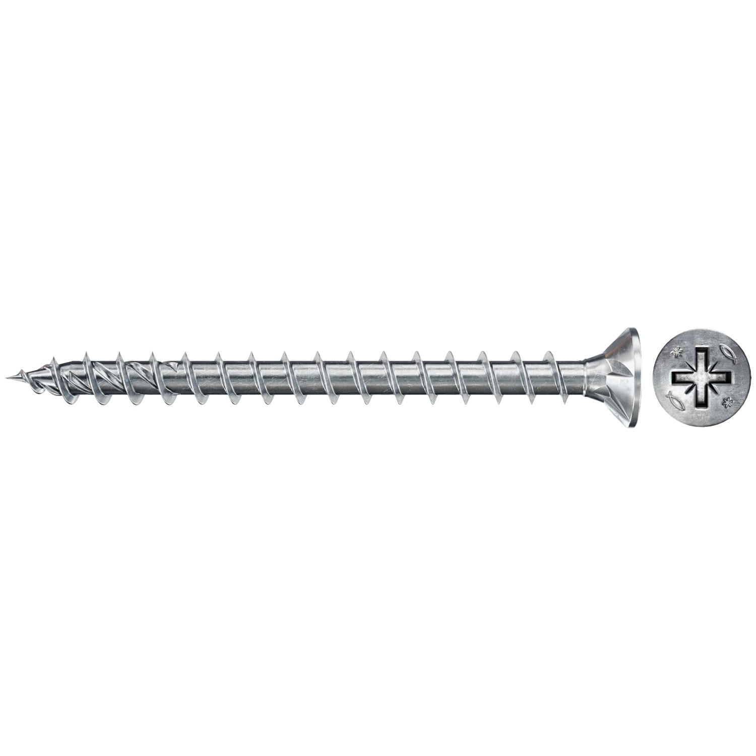 fischer 670091 FPF Power-Fast II 3.5 x 40mm Chipboard Wood Screws ...