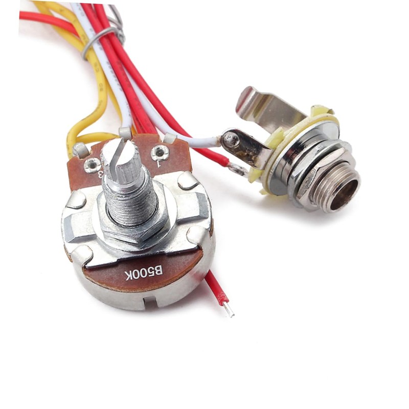 SAFIGLE 3pcs Line Group Guitar Wiring Kit Volume Tone Pots