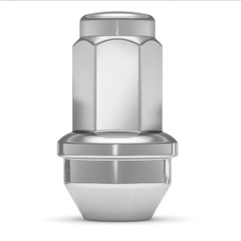 White Knight M14x2.0 Factory Style Lug Nuts for Ford F-150 (2001-2014) and Expedition (2004-2014), Chrome Extra Bulge Acorn – WN28850-24AM (24 Pack)