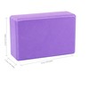EXERZ Yoga Blocks 2pcs Gym Bricks High Density EVA Foam