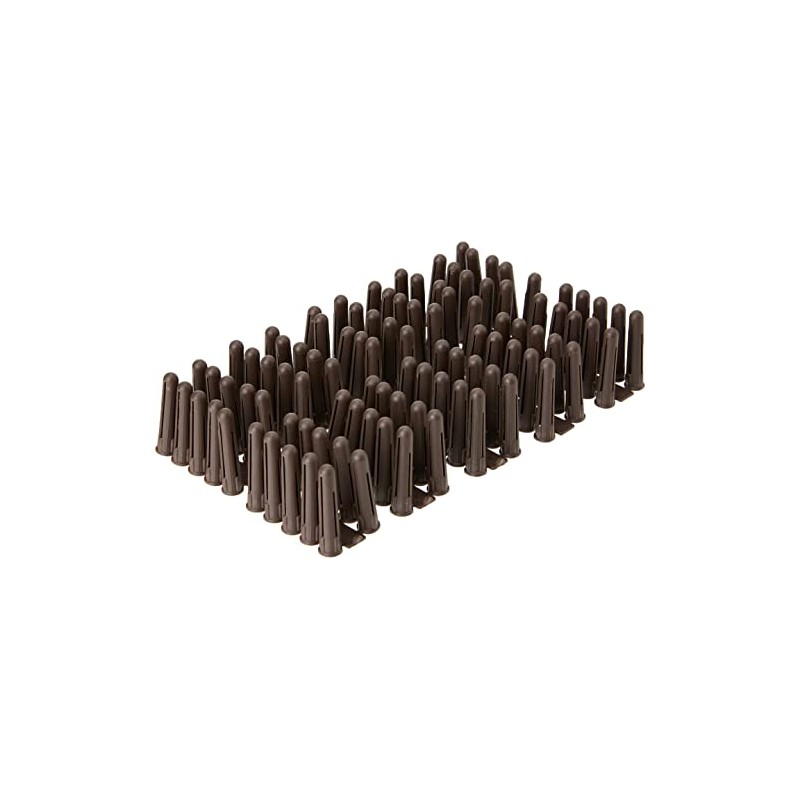 TIMCO Plastic Plug - Brown - Box of 100