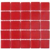 D 95 Molten Red - 3/4" Glass Tile - 1/2