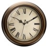 Plumeet Large Metal Wall Clock, 13'' Non Ticking Classic Retro