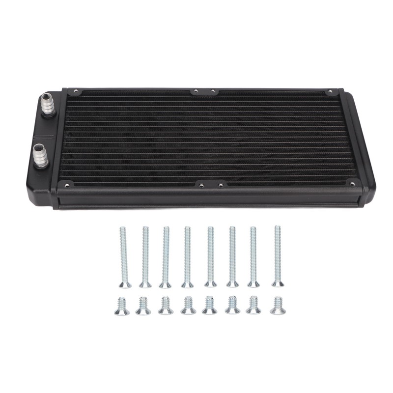 Water Cooling Radiator Frosted 18 Pipes Metal Heat Exchanger Radiator