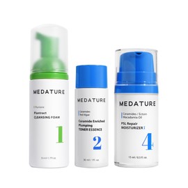 Medature Barrier Repair & Hydration Mini Bundle (Plantract Cleansing Foam 50mL + PSL Repair Moisturizer 4 II 15mL + Ceramide Enriched Plumping Toner Essence 15mL)