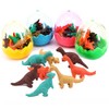 Xrten Dinosaur Eraser Set, Children's Mini Animals Eraser for Birthday