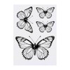 4 x 'Open Winged Butterfly' Temporary Tattoos - Water Resistant,
