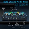 tenlamp Audio Mixer, Sound Board for Pc/Phone Live Streaming Gaming,