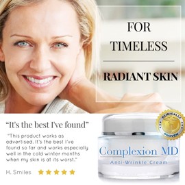 Complexion MD Anti-Wrinkle Cream - Restores Youth & Volume - Increased Firmness