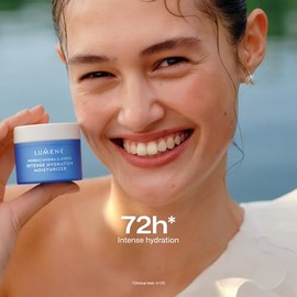 LUMENE Nordic Hydra [LÄHDE] Intense Hydration Moisturizer | With Triple Hyaluronic Acid to Hydrate Dry Skin | Lightweight and Non-Greasy | Plumping Face Cream for All Skin Types | Vegan | 50 ml