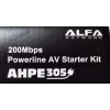 PowerLine ALFA NETWORK AHPE 305 Powerline AV Starter Kit 200