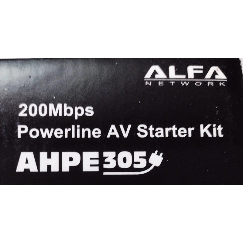 PowerLine ALFA NETWORK AHPE 305 Powerline AV Starter Kit 200