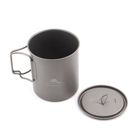 TOAKS Titanium Pot 750 ml and BRS 3000T Stove Camping Pot Coffee Cup Combination Set