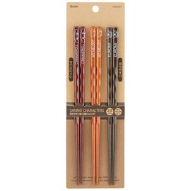 Skater ANEN45T-A Wooden Chopsticks 9.1 inches (23 cm), Set of 3 Pairs for Adults, Chopsticks, Chopsticks