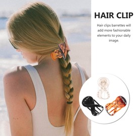 NOLITOY 3pcs French Concord Flat Hair Clips Curved Alligator Hair Claw Volume Strong Hold Banana Barrettes Hair Clamps Jaw Clips for Women