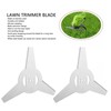 2Pcs 3 Teeth Brush Cutter Trimmer Blade Stainless Steel Lawnmower