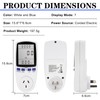 240V Electricity Usage Monitor Plug Power Watt Voltage Amps Meter