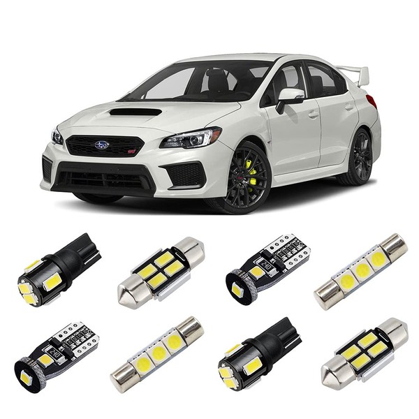 BRISHINE White Interior LED Lights Kit for 2004-2020 2021 2022