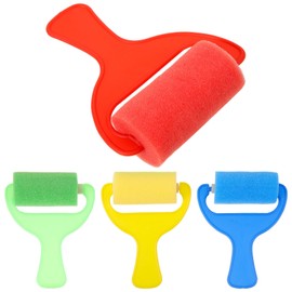 SEWACC 12 Piezas Rodillos De Espuma Esponjas De Pintura para Pintar Rodillos Brayer para Manualidades Esponja De Mar Pinceles De Esponja para Pintar Niño Pintada Rodillo De Esponja