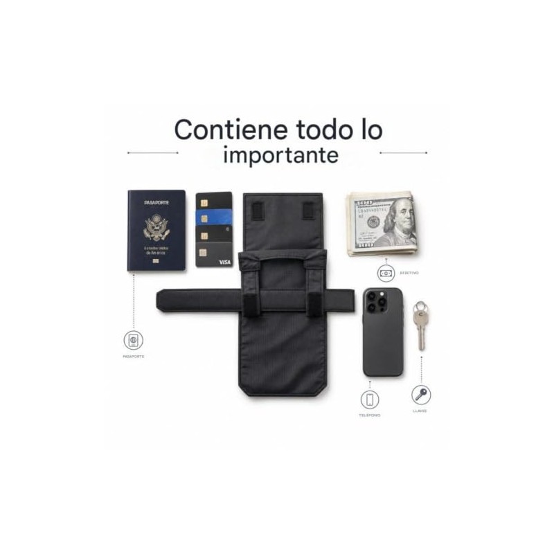 Brionly Bolsillo Oculto 3 En 1 (Negro)