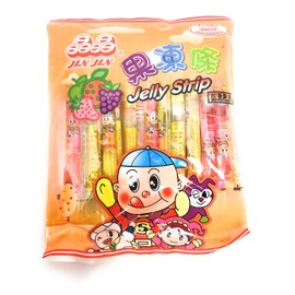 Jin Jin - Jelly Strip (Jelly Filled Straws in Assorted Flavors) - Net Wt. 14.1 Oz.