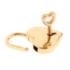 Warmtree Small Metal Heart Shaped Padlock Mini Lock with Key
