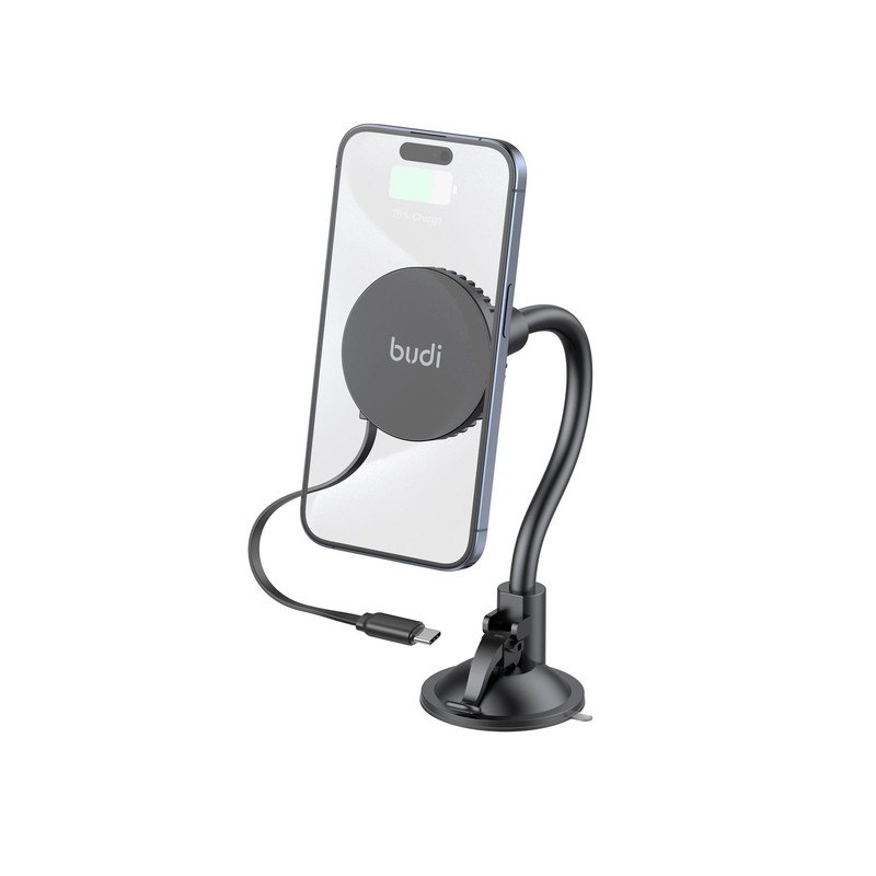 Budi - Universal Magnetic Wireless Car Charger and Holder -