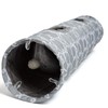 LUCKITTY Geometric Straight Cat Tunnel with Plush Inside,Cats Toys Collapsible