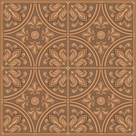 RoomMates TIL4873FLT StickTiles Copper Tin Peel and Stick Tile Backsplash