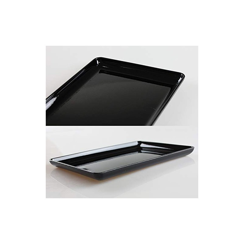 Fujishiro Kogei Stamp Tray Business Card Tray (Solid Black with