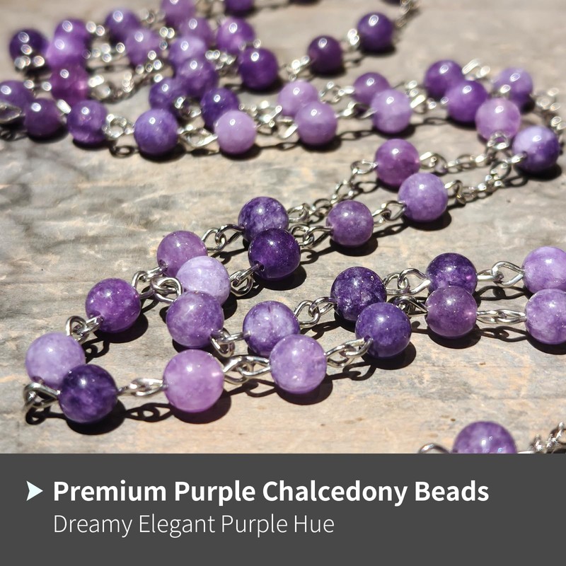 LinZengYo 6mm Stone rosary beads catholic
