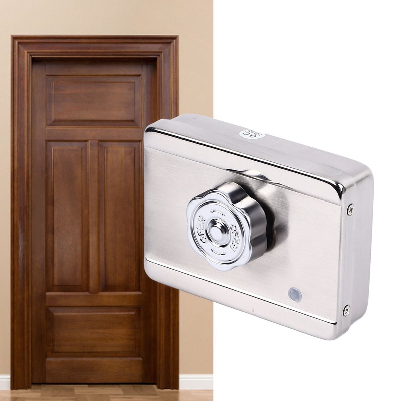 Electronic Door Lock Adjustable Delay 12V Power Off Unlocking Electromagnetic