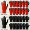 DF DUALFERV Gardening Gloves for Men, 24 Pairs Black &