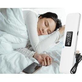 Bluetooth Pillow Speaker for Sleeping, Sleep Bar Pillow Speaker, Deam Pro Under Pillow Speaker Insomnia White Noise Machine with Volume Control for Side Sleepers (White)