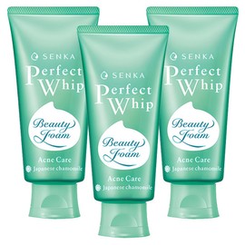 Senka Perfect Whip Acne Care A Cleansing Foam, 100g, 3 pieces / 센카 퍼펙트 휩 아크네 케어 에이 클렌징폼, 100g, 3개