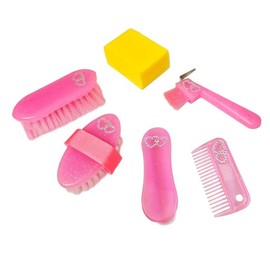 York Sweety Horse Cleaning Set with Bag (Pink)