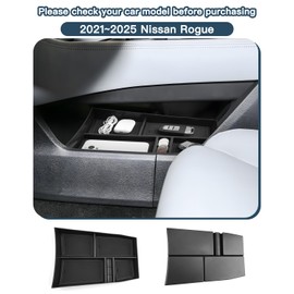 Lower Console Organizer Compatible with 2021 2022 2023 2024 2025 2026 Nissan Rogue(S/SL/SV/Platinum) Armrest Under Storage Box Tray Nissan Rogue Accessorie Console Pallet Container with Coin Storage