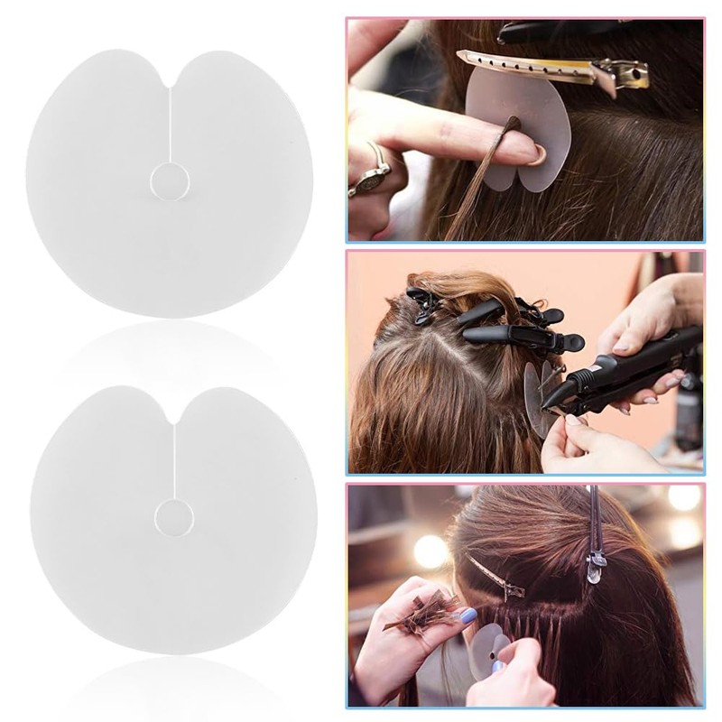 GlamorDove Hair Extensions Heat Protector Shields Thick Templates Heat Shield