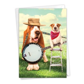 NobleWorks Beautiful Music - Anniversary Greeting Card with Envelope (4.63 x 6.75 Inch) - C9601ANG