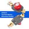 Spurtar Battery Disconnect Switch 12V - 48V Top Post, Battery