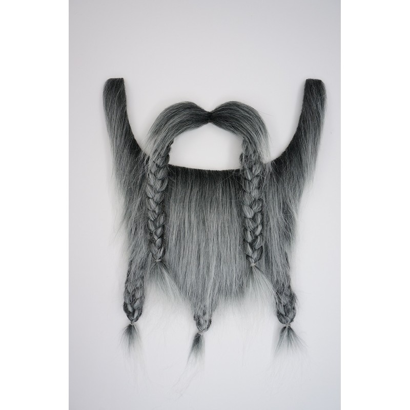 Mustaches Self Adhesive, Novelty, Viking Dwarf Fake Beard, False Facial