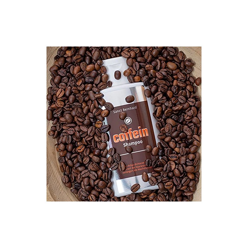 Caffeine Shampoo with Zinc, D-Panthenol, Jojoba oil, Betaine, Wheat protein