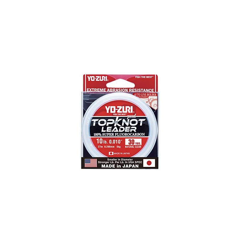 Yo-Zuri Topknot 30 yd Sinking Leader, Natural Clear, 10 lb