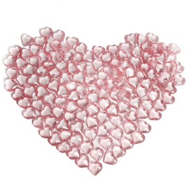 200 Pcs Pink Acrylic Heart Shaped Crystals, 0.9 Inch Heart Crystal Rhinestones, Heart Diamond Fake Gems for Vase Fillers,Table Scatters,Valentine's Day,Wedding Centerpieces,Birthday,Engagement Party