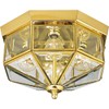 Progress Lighting 4-Light Beveled Glass 11-1/8" Close-to-Ceiling, Indoor, P5789-10, Polished