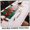 Gatuida Double Ended Half Round Wax File Versatile Carving Tool
